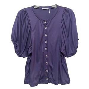 Hannah Jones Size M Lavender Top Oversized Bell Sleeves Blouse